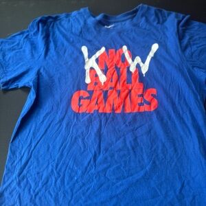 Blue Know All Games T-Shirt